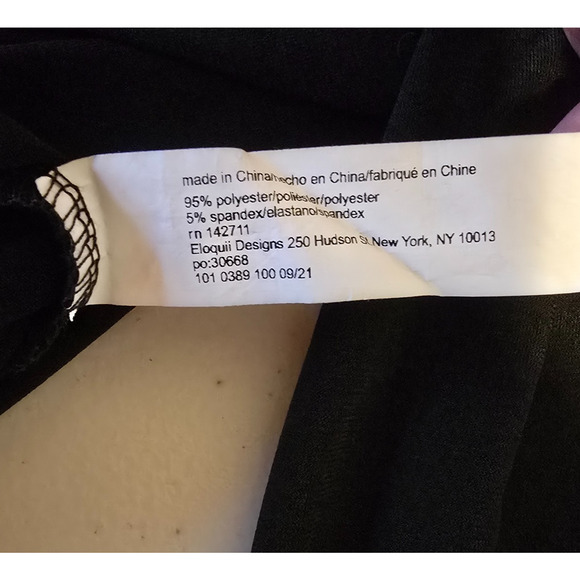 Eloquii Mock Neck Sweater Women's 14/16 Black Third Quarter Sleeve - Picture 8 of 15